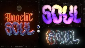 C4D变色气球Logo字体动画特效制作视频教程 Chromatic Balloon 3D Type in Cinema 4D