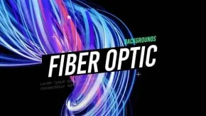 带标题动画的时尚潮流光滑光纤风格背景-PR模板 Fiber Optic Style Backgrounds