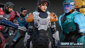 模块化科幻战士角色套装Unreal Engine游戏素材资源 SciFi Trooper Set for Stylized Male and Female