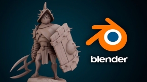 Blender 2.91游戏角色雕刻建模核心技术视频教程 Character sculpting with blender