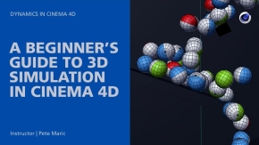 C4D 3D模拟动画初学者入门训练视频课程 中文字幕