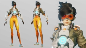 Blender守望先锋游戏角色猎空完整实例制作视频课程 Blender 3.1 - Tracer Modeling - Overwatch fanart character