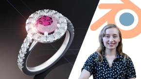 Blender 3D珠宝设计核心技术训练视频教程 中文字幕 Blender In-Depth: Jewelry Design Foundations in 3D