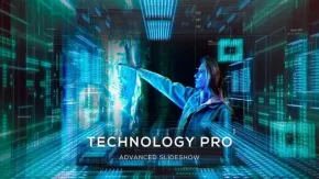 三维可视化技术幻灯片科幻电影预告片高科技企业宣传片AE模板 Technology Pro Slideshow