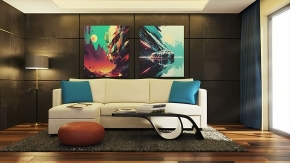 Blender室内客厅建模渲染完整技术训练视频教程 Rendering Modern Living Room in Blender