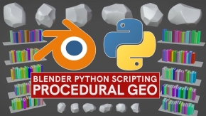 Blender中用Python进行程序化建模工作流程视频教程 中文字幕 Procedural modeling in Blender with Python