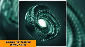 C4D科幻金属能量核建模材质渲染视频教程 Shiny Core Cinema 4D Tutorial