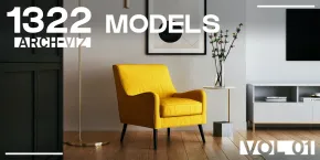 Blender终极资产库 Interior Models Vol 01 ！1322组高级全套室内设计3D模型插件预设！