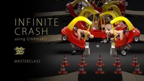 C4D随机动态碰撞动画技术训练视频教程 Motion Design School – Infinite Crash using Cinema 4D