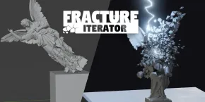 模拟真实分裂破坏破损Blender插件 Fracture Iterator v1.3