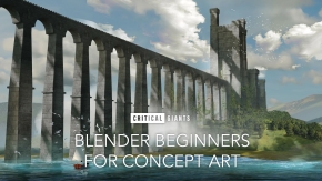 Blender与PS概念艺术场景设计实例制作视频教程 Blender Beginners For Concept Art