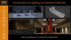 Blender室内照明核心技术训练视频教程 Introduction to Lighting for Interiors in Blender with Greg Westphal