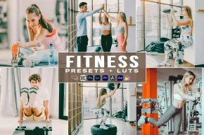 4款明亮健康日常健身运动照片摄影调色预设 Fitness Luts Video Premiere Pro