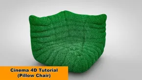 C4D枕头椅建模材质渲染视频教程 Pillow Chair Cinema 4D Tutorial