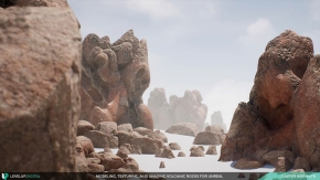 次世代逼真火山岩石从建模到纹理制作全流程视频教程 Modeling, Texturing, and Shading Volcanic Rocks for Unreal by Casper Wermuth