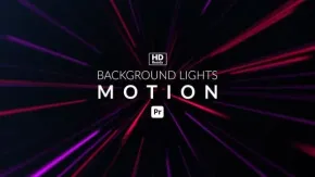 16种彩色霓虹灯光束灯光场景背景元素PR模板 Background Lights Motion for Premiere Pro