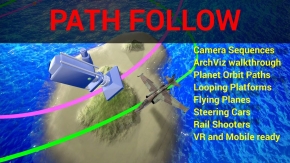 Path Follow摄像机路径跟踪Unreal Engine游戏素材资源 Path Follow