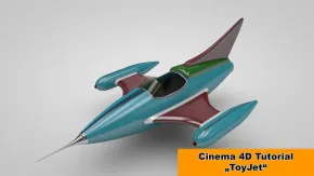 C4D卡通飞机玩具建模材质渲染视频教程 ToyJet modeling Cinema 4D Tutorial