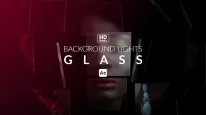 16种背景灯光场景玻璃块叠加屏幕图像展示动画AE模板 Background Lights Glass