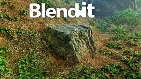 Blender模型环境融合插件 Blendit一键搞定模型与环境无缝融合