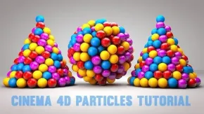 C4D粒子发射器视频教程 附工程文件 C4D Particle Emitters Cinema 4D Tutorial