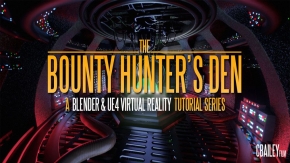 UE与Blender赏金猎人巢穴游戏场景制作教程 Bounty Hunter'S Den - Blender & Ue4 Virtual Reality Tutorial Series