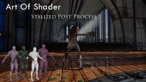 风格化后期处理效果包蓝图Unreal Engine游戏素材资源 Art of Shader - Stylized Post Process