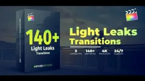 90个镜头炫光叠加过渡转场预设动画FCPX插件 Light Leaks Transitions – FCP