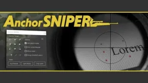 图层锚点中心点位置快速对齐排列工具AE脚本 Anchor Sniper v1.0 + 使用教程