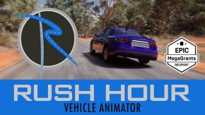 逼真汽车动画制作工具虚幻引擎UE游戏素材 Rush Hour - Vehicle Animator