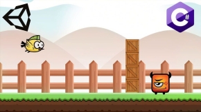 Unity愤怒的小鸟2D游戏完整制作工作流程视频教程 Learn to make a 2D Angry Bird like game using Unity & C#