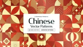 中国元素图案背景图形动画视频素材效果-AE模板 Chinese Animated Background Patterns